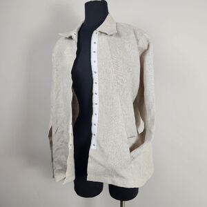 VITAMIN beige lightweight cotton jacket